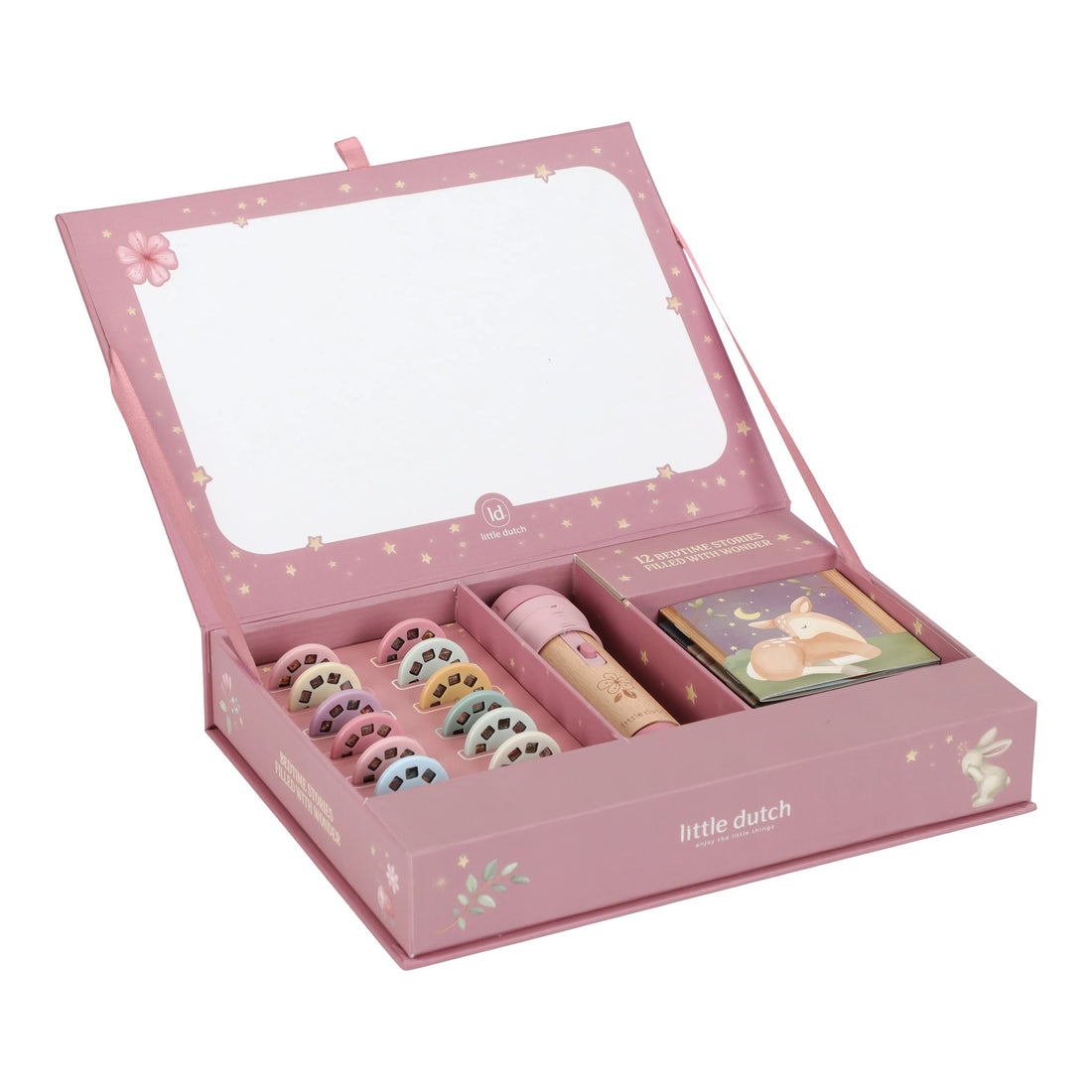 Geschichten Projektor-Taschenlampe rosa ab 4 Jahren