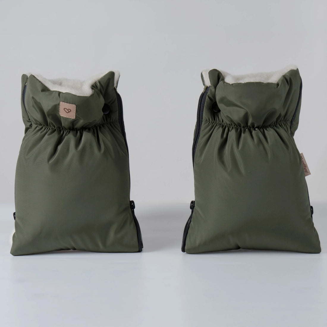 Handwärmer Aspen mit Premium-Schafwolle - khaki