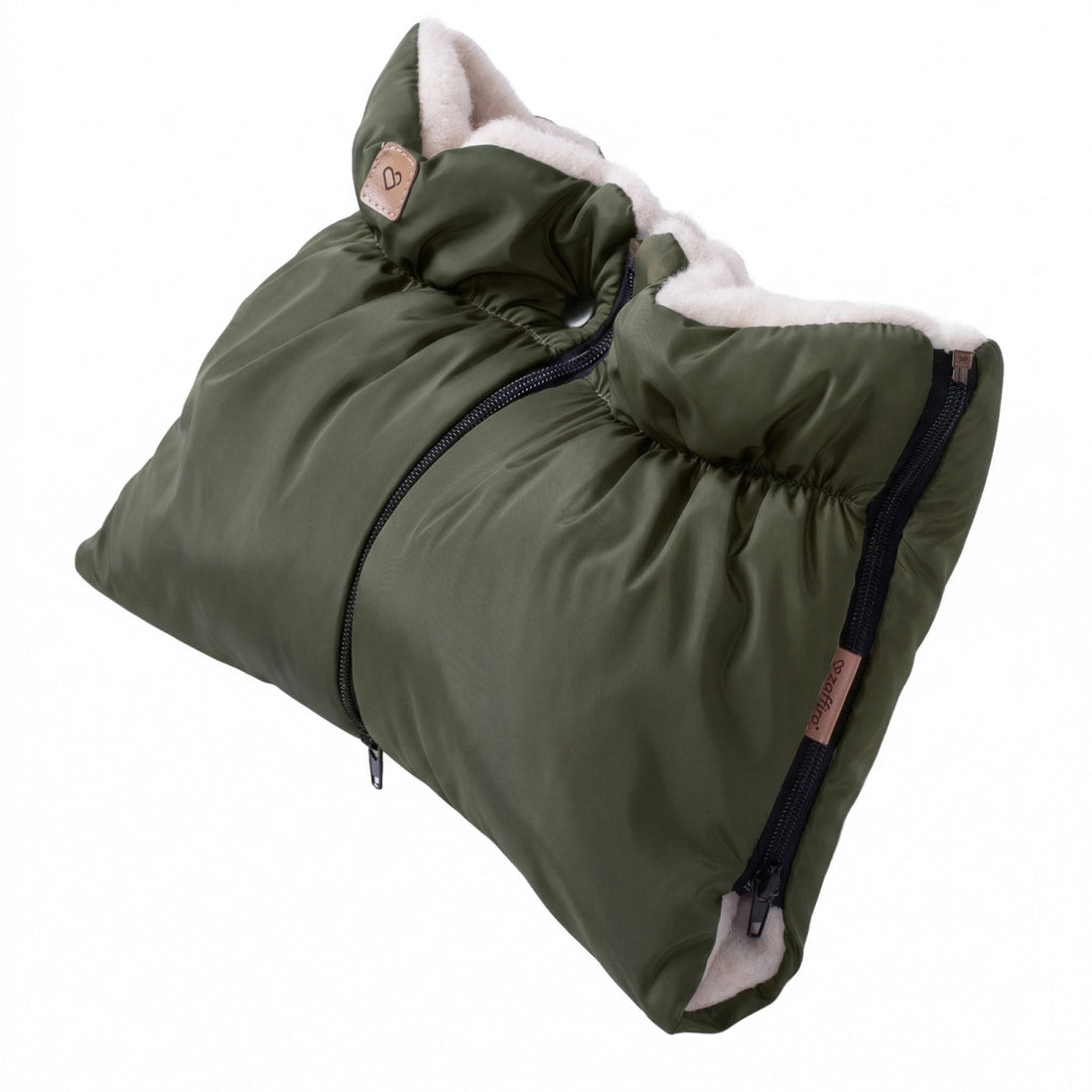 Handwärmer Aspen mit Premium-Schafwolle - khaki