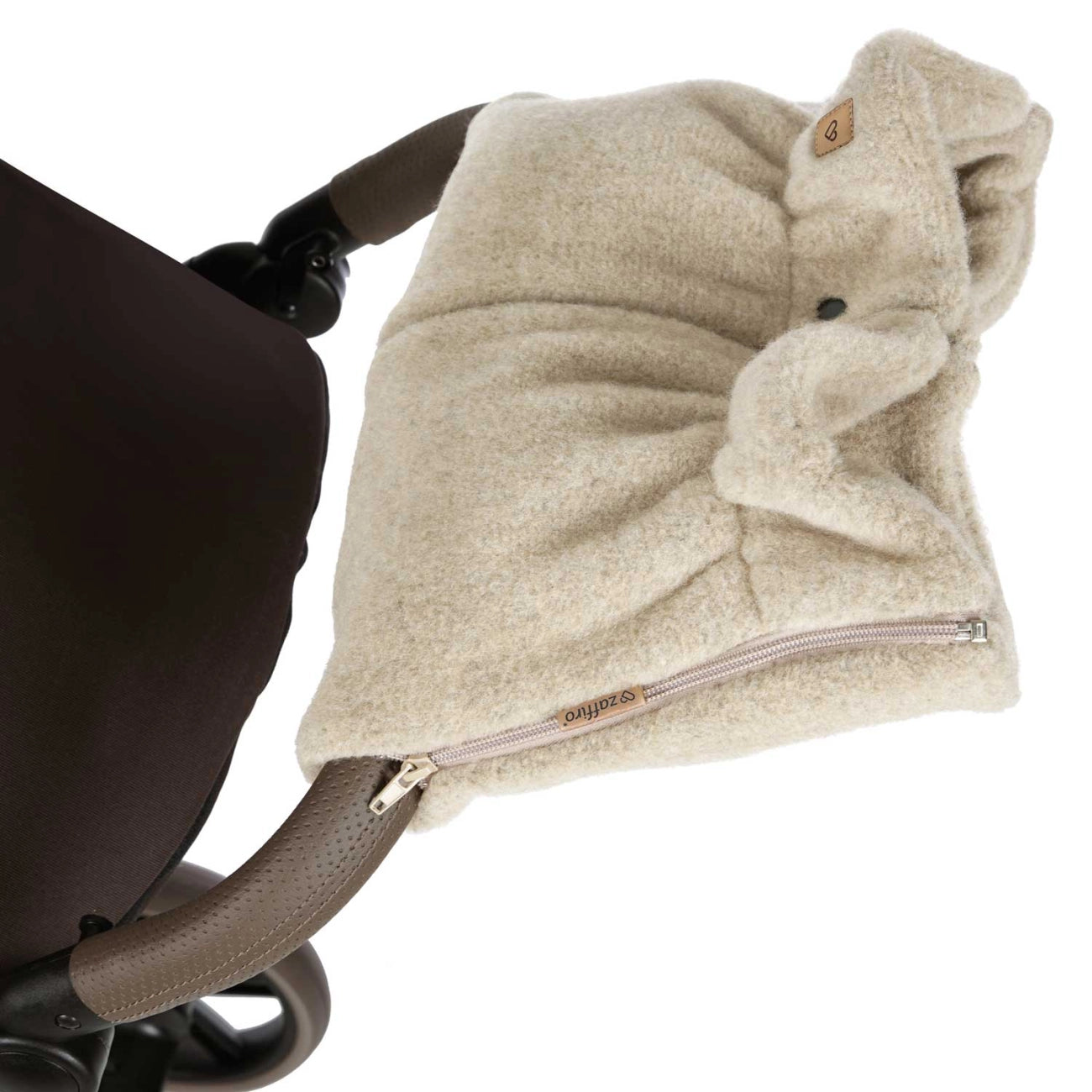 Handwärmer aus Premium-Schafwolle beige