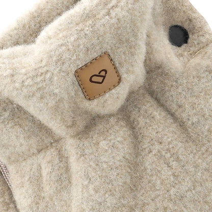 Handwärmer aus Premium-Schafwolle beige