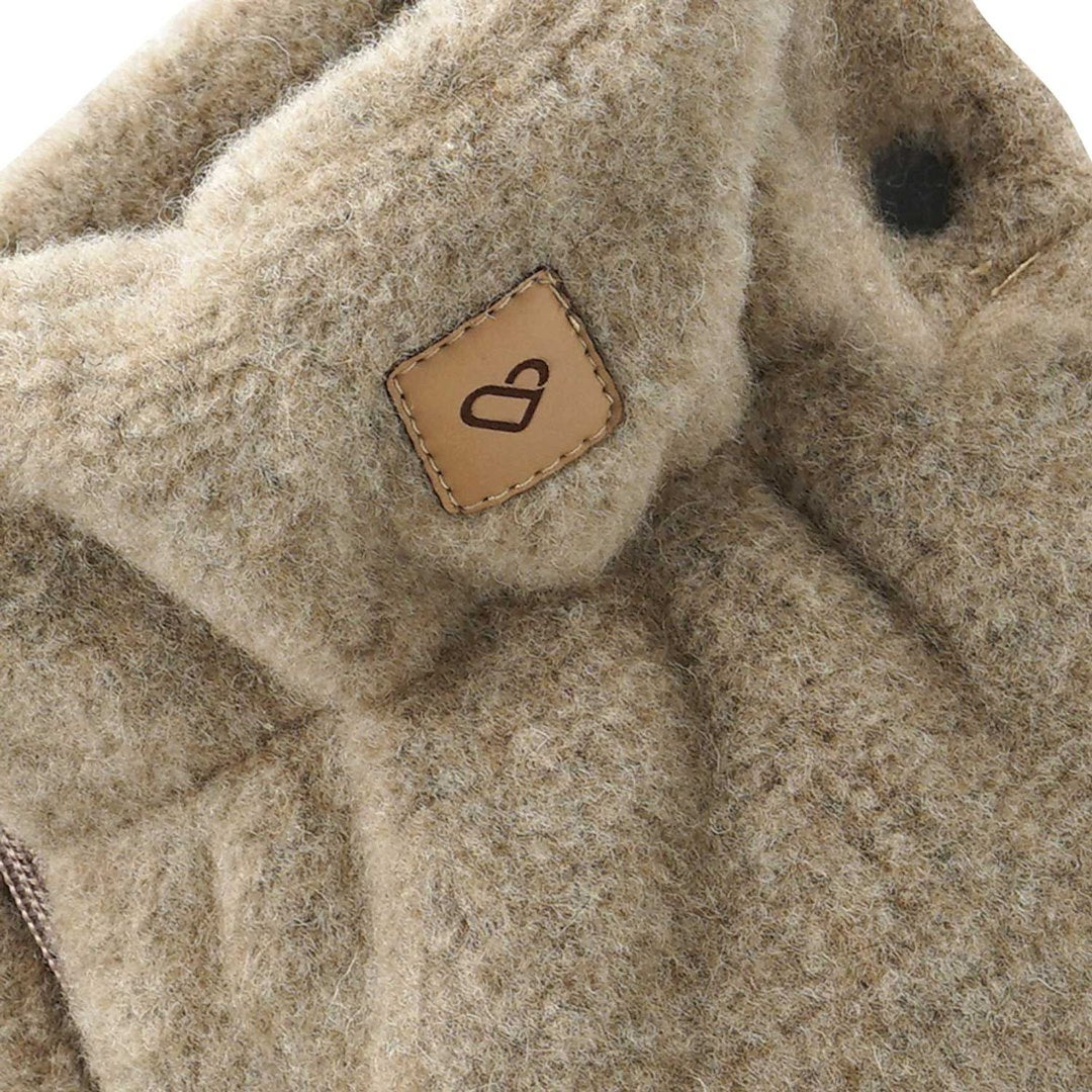 Handwärmer aus Premium-Schafwolle braun