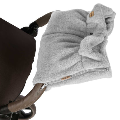 Handwärmer aus Premium-Schafwolle grau