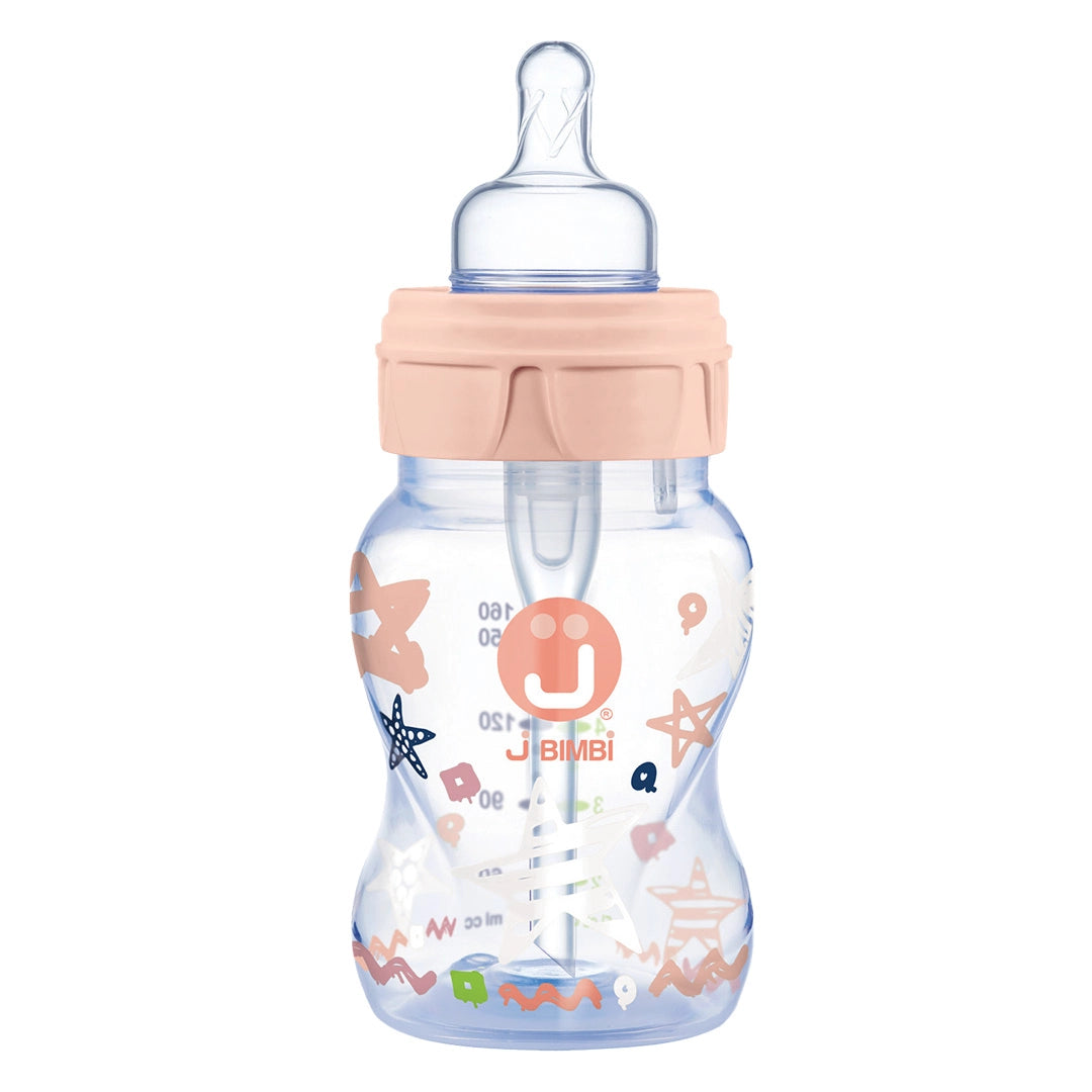 JBimbi Anti-Kolik Babyflasche Trendy Peach 160 ml