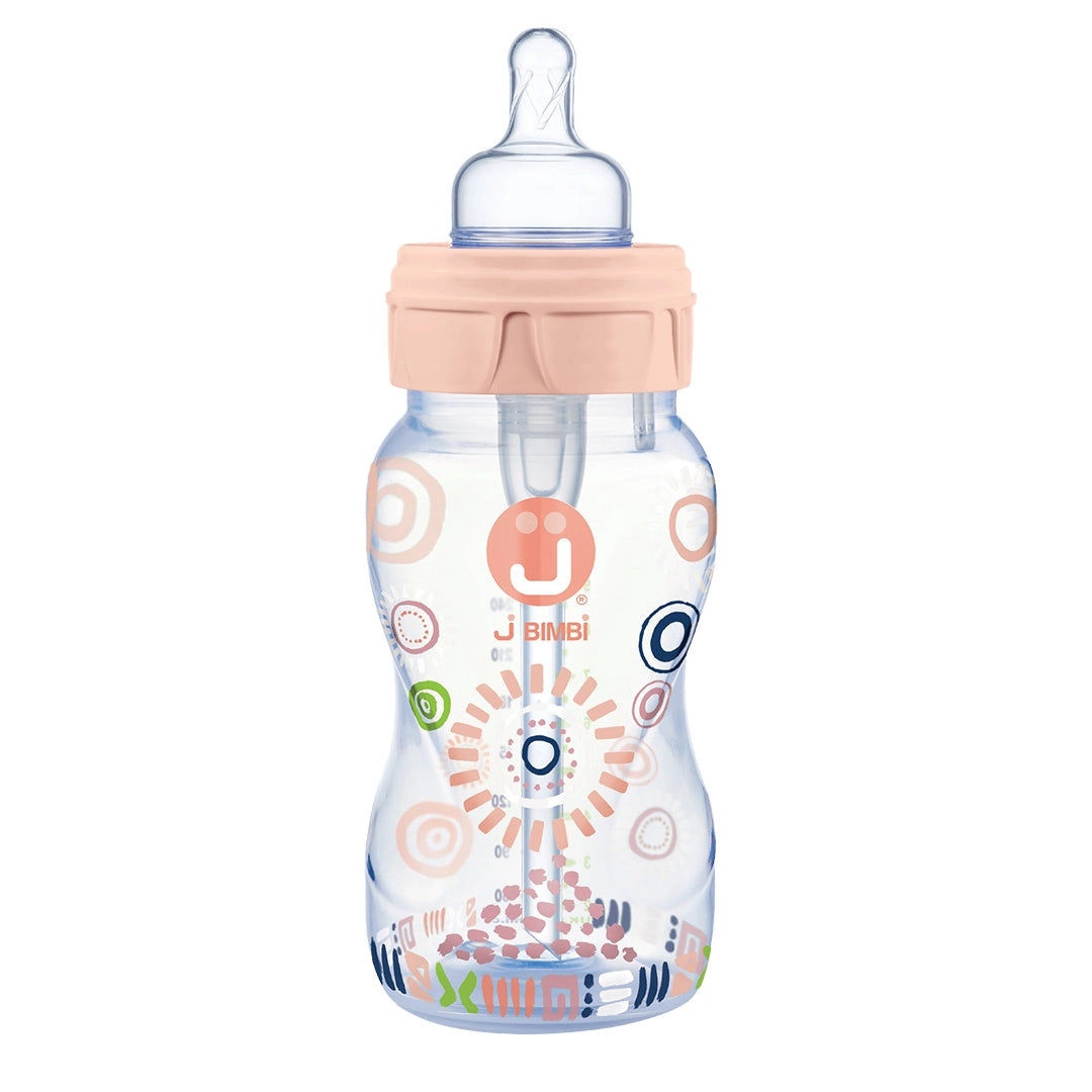 JBimbi Anti-Kolik Babyflasche Trendy Peach 260 ml