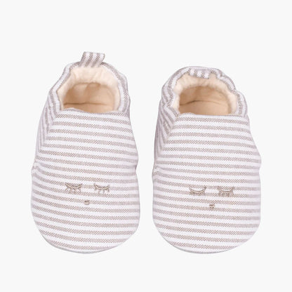 Krabbelschuhe Stripes beige