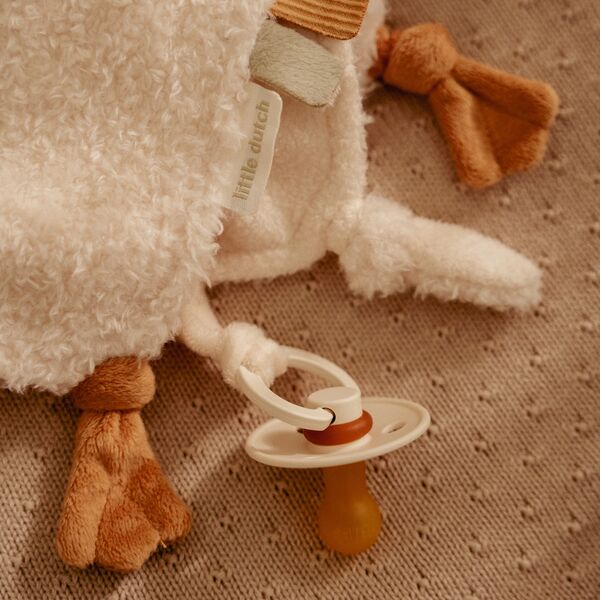 Kuscheltuch Baby Goose mit Schnullerband
