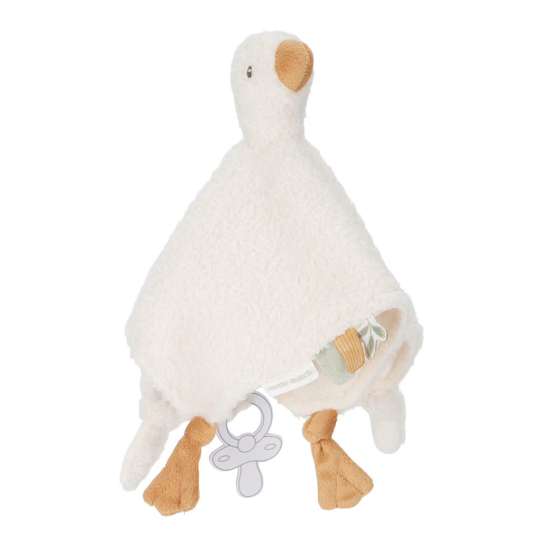 Kuscheltuch Baby Goose mit Schnullerband