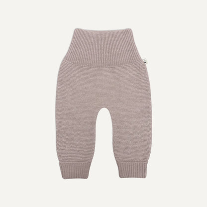 Babyhose Frido camel aus Merinowolle mit breitem Bündchen 
