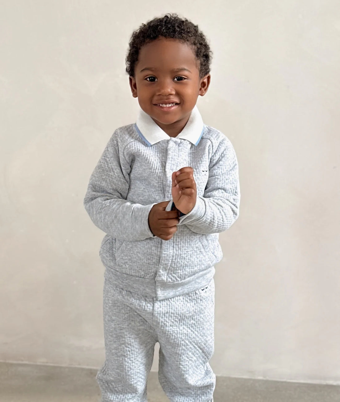 Cardigan Bomber hellgrau