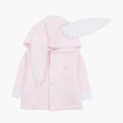 Livly Baby Cardigan mit Hasenohren hellrosa