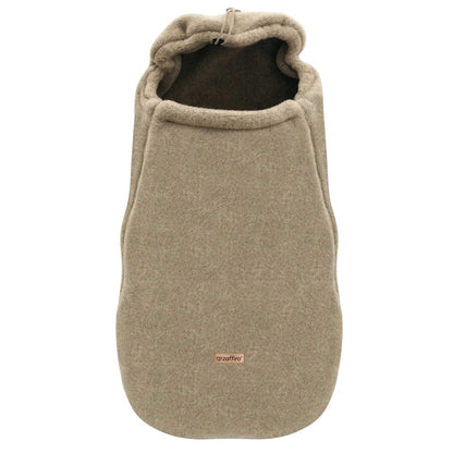 Mini Fußsack aus Premium-Schafwolle braun