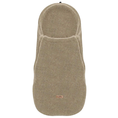 Mini Fußsack aus Premium-Schafwolle braun