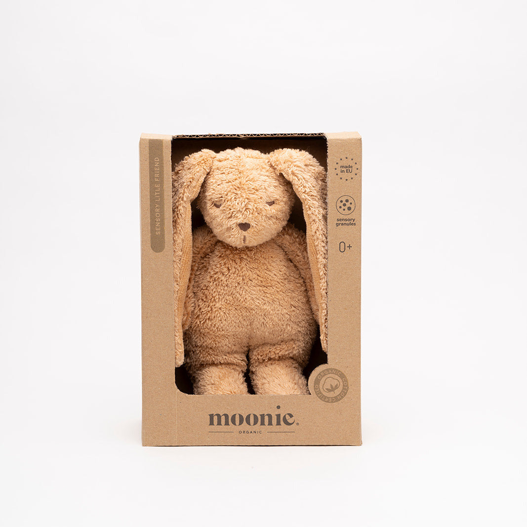 Moonie Mini Hase cappuccino sensorisch in der Box
