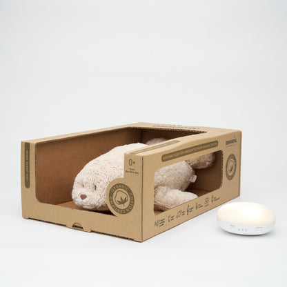 Moonie Robbe Organic mit Nachtlicht - sand