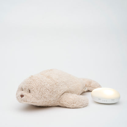 Moonie Robbe Organic mit Nachtlicht - sand