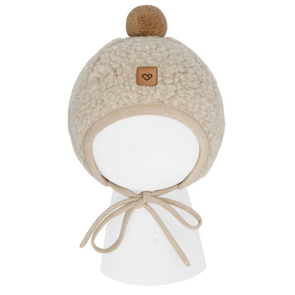 Mütze TULIP aus Premium-Schafwolle beige