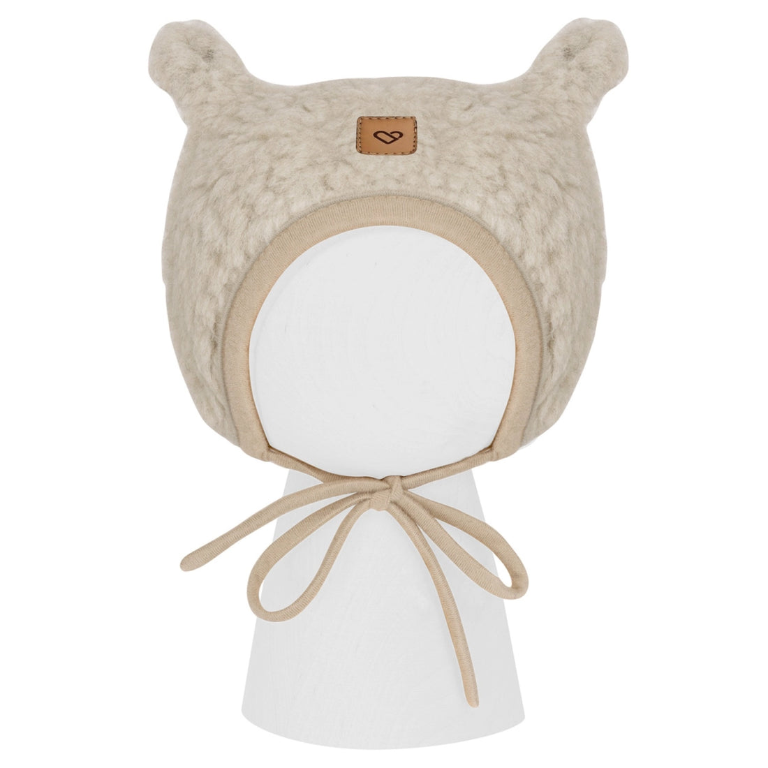 Baby Mütze VIOLET aus Premium-Schafwolle beige