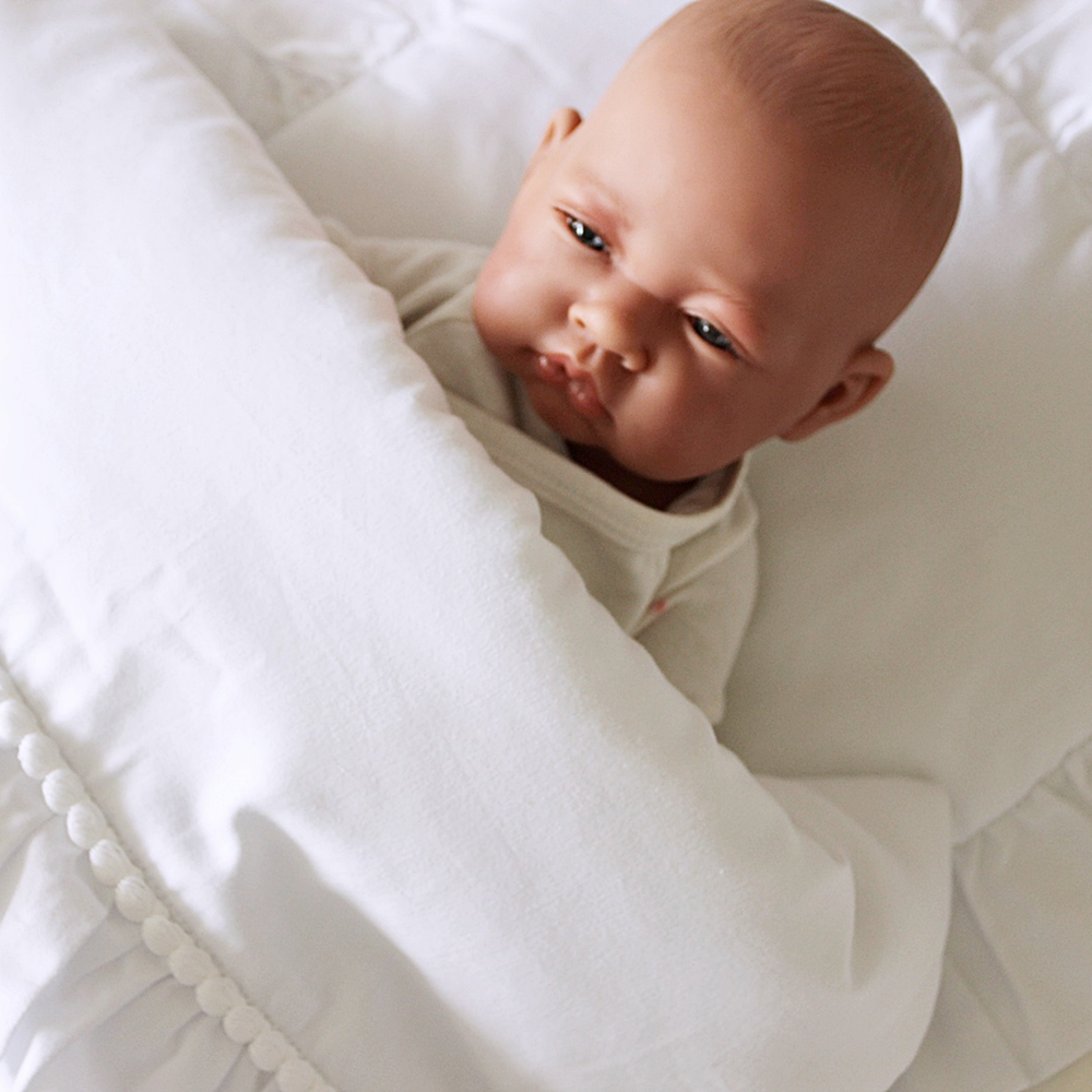 Cotton &amp; Sweets Newborn Bettwäsche Boho weiß für Neugeborene