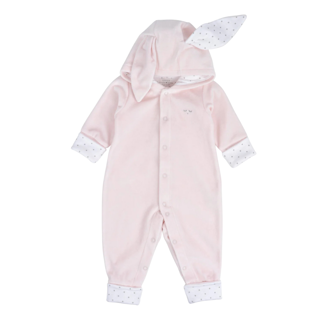 Livly Baby Bunny Overall rosa Vorderseite