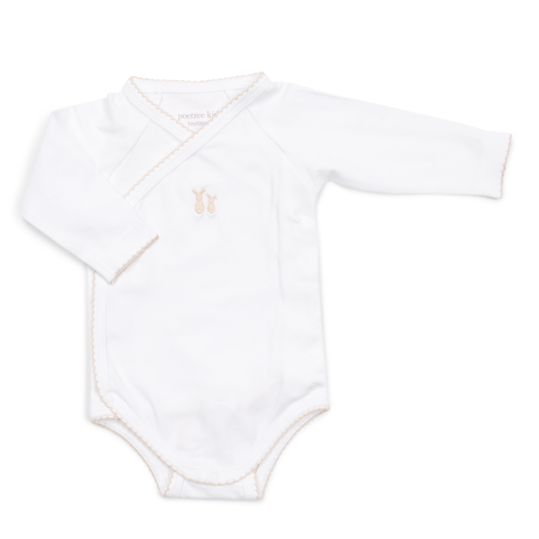 Poetree Kids Baby Body Kimono langärmelig camel