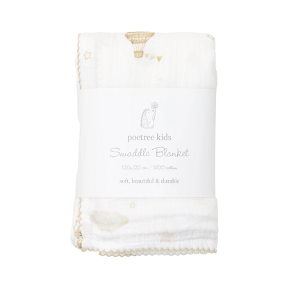 Poetree Kids Baby Pucktuch Little Voyager mit Heißluftballons