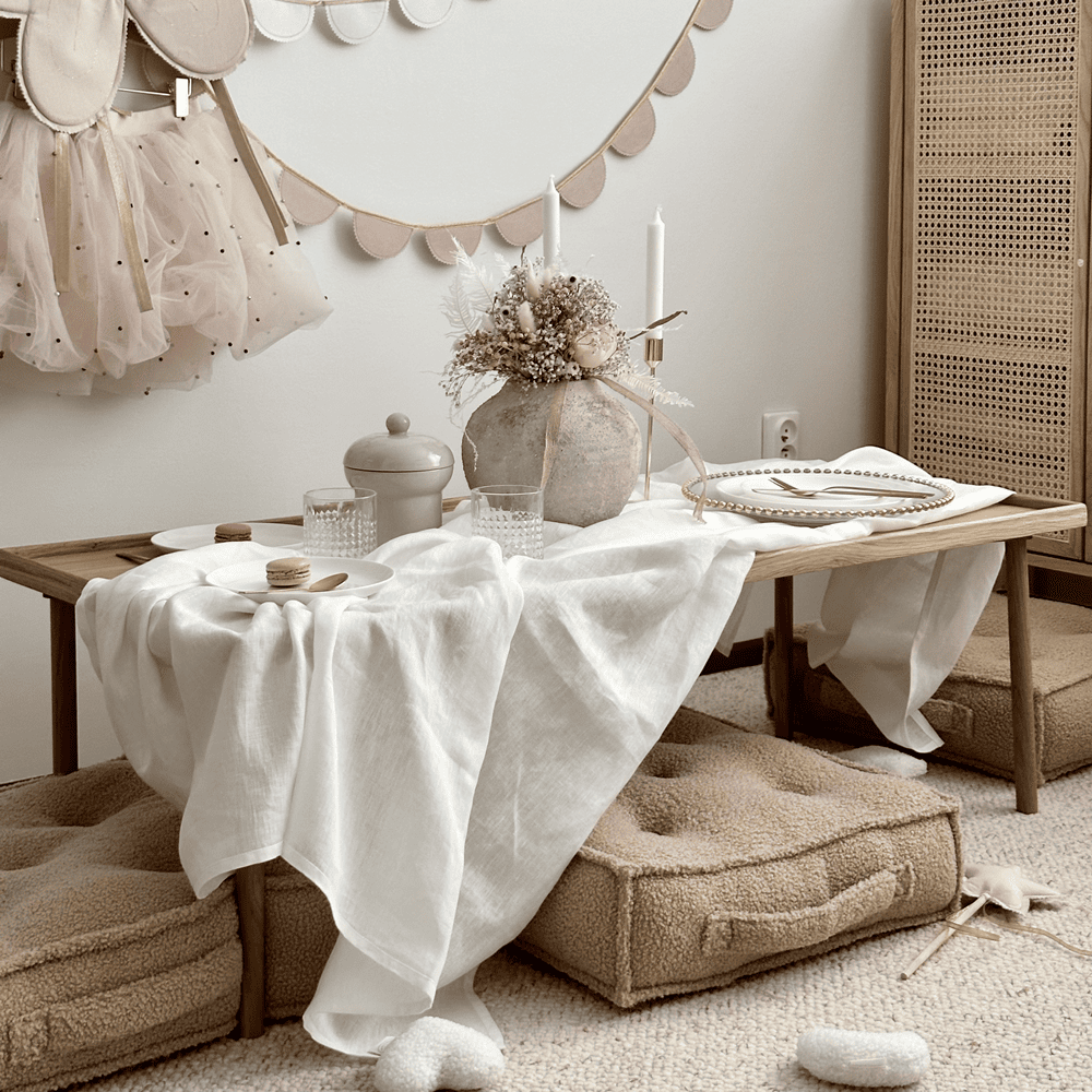 Sitzkissen BOHO Boucle chocolate für Kinderzimmer online kaufen – harmony ambiente