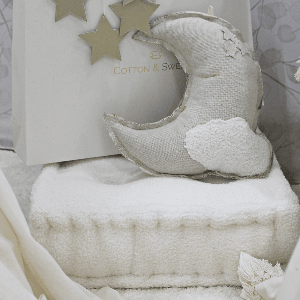 Sitzkissen BOHO Boucle vanille für Kinderzimmer online kaufen – harmony ambiente