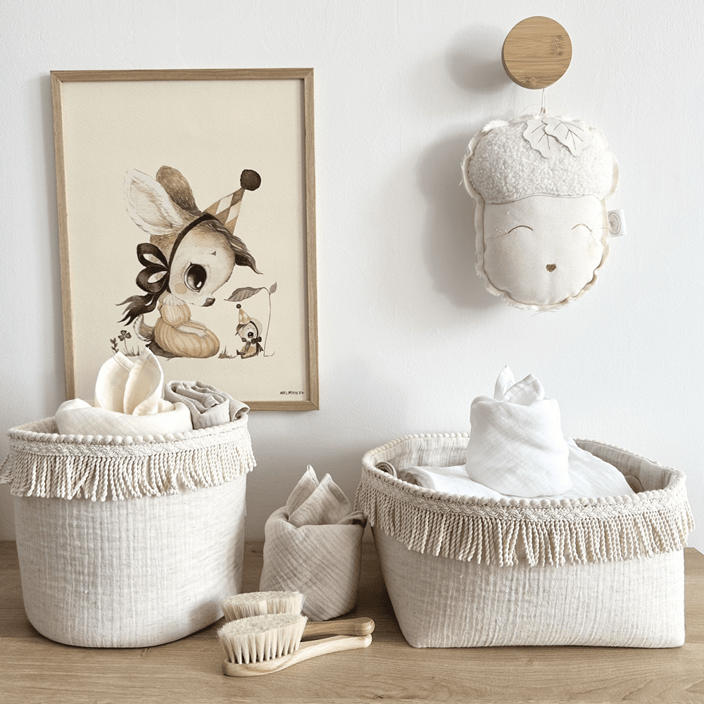 Stoffkorb Boho Twist natural