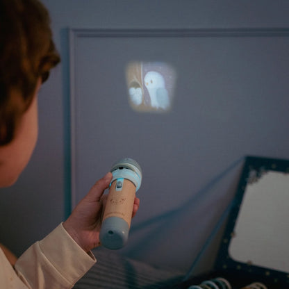 Geschichten Projektor-Taschenlampe blau ab 4 Jahren