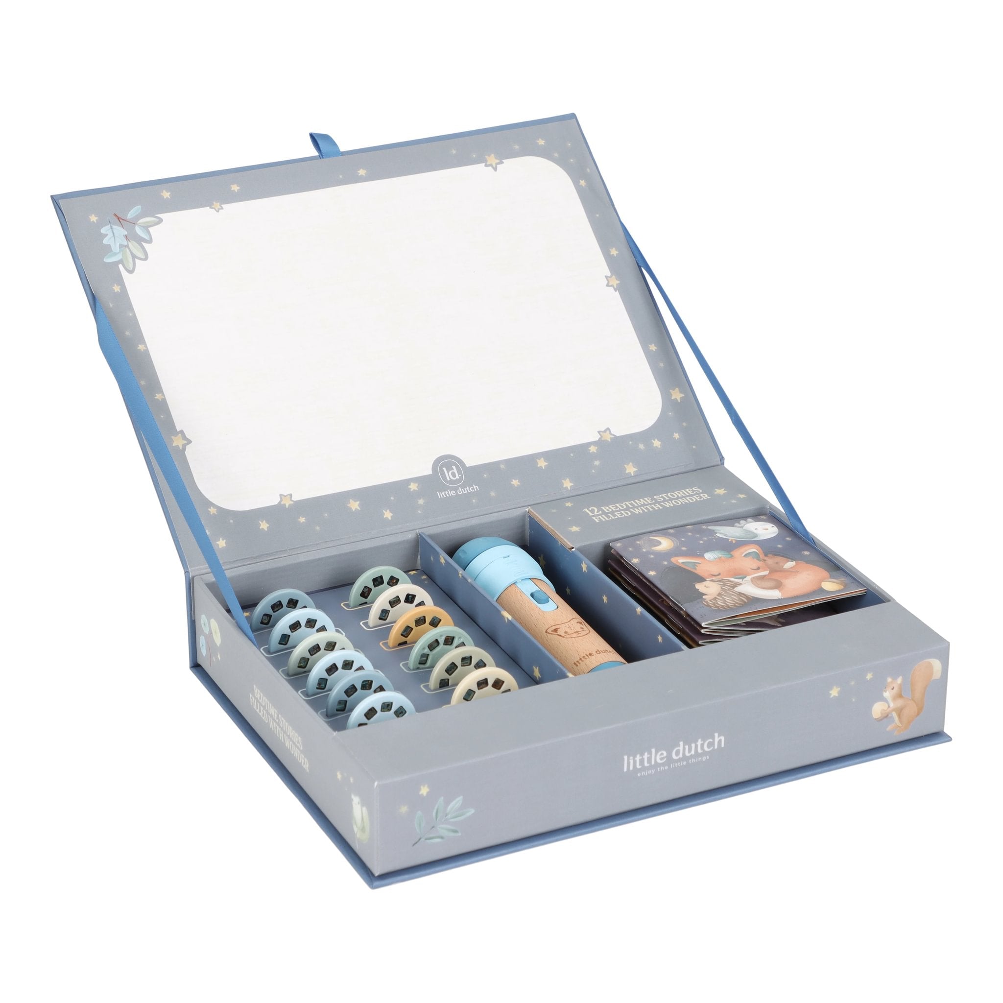 Geschichten Projektor-Taschenlampe blau ab 4 Jahren