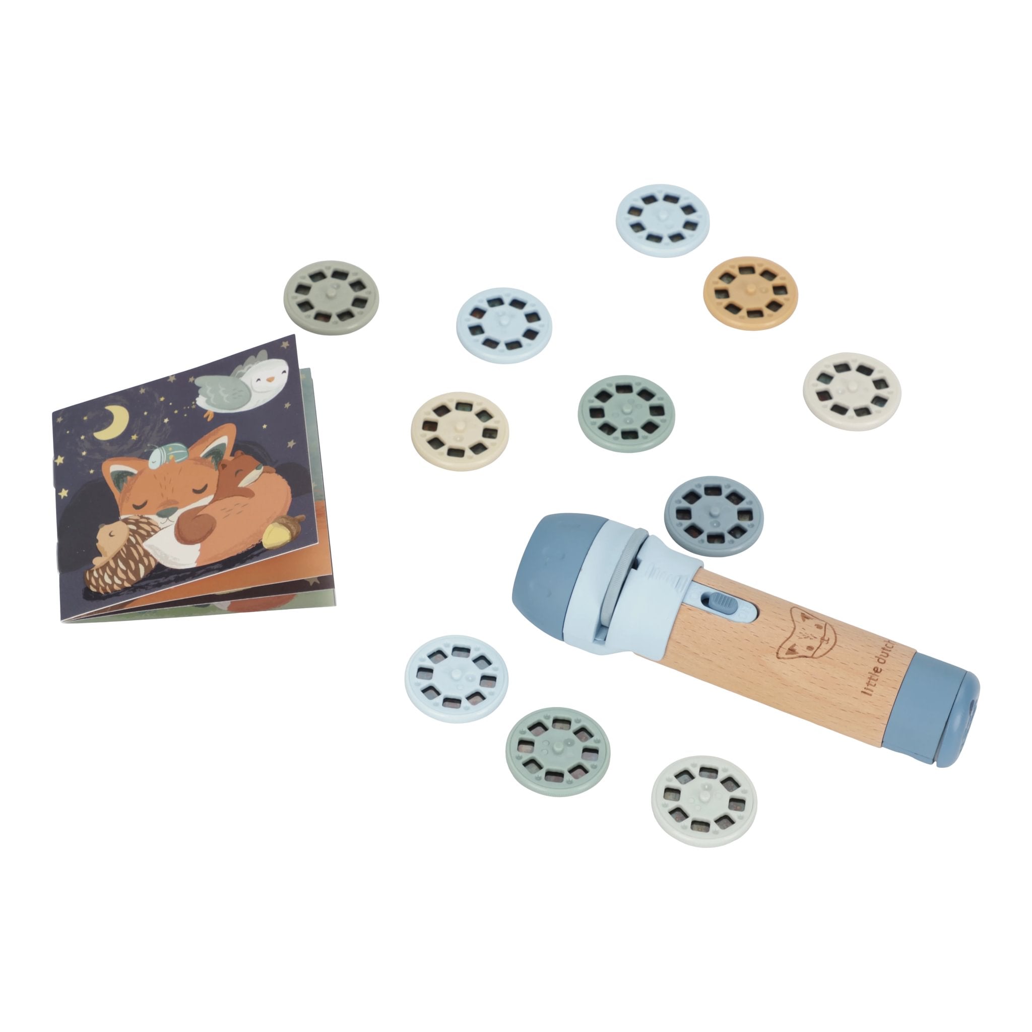 Geschichten Projektor-Taschenlampe blau ab 4 Jahren