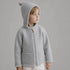 Zaffiro Baby & Kinder Wolljacke in Hellgrau aus Schafwolle 