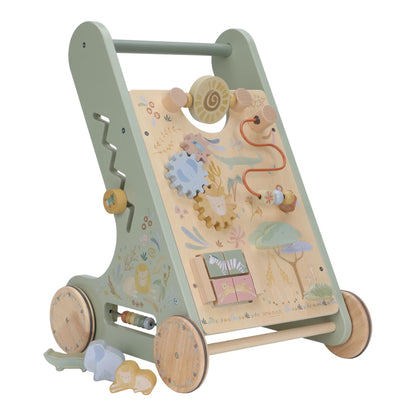 Little Dutch Lauflernwagen aus Holz mit 8 Spielaktivitäten