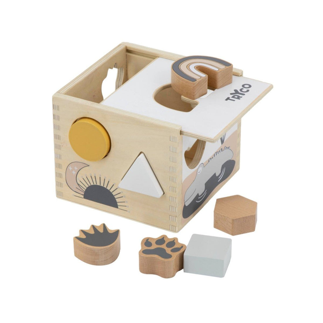 Sortierbox &quot;Footprint&quot; aus Holz ab 12 Monaten