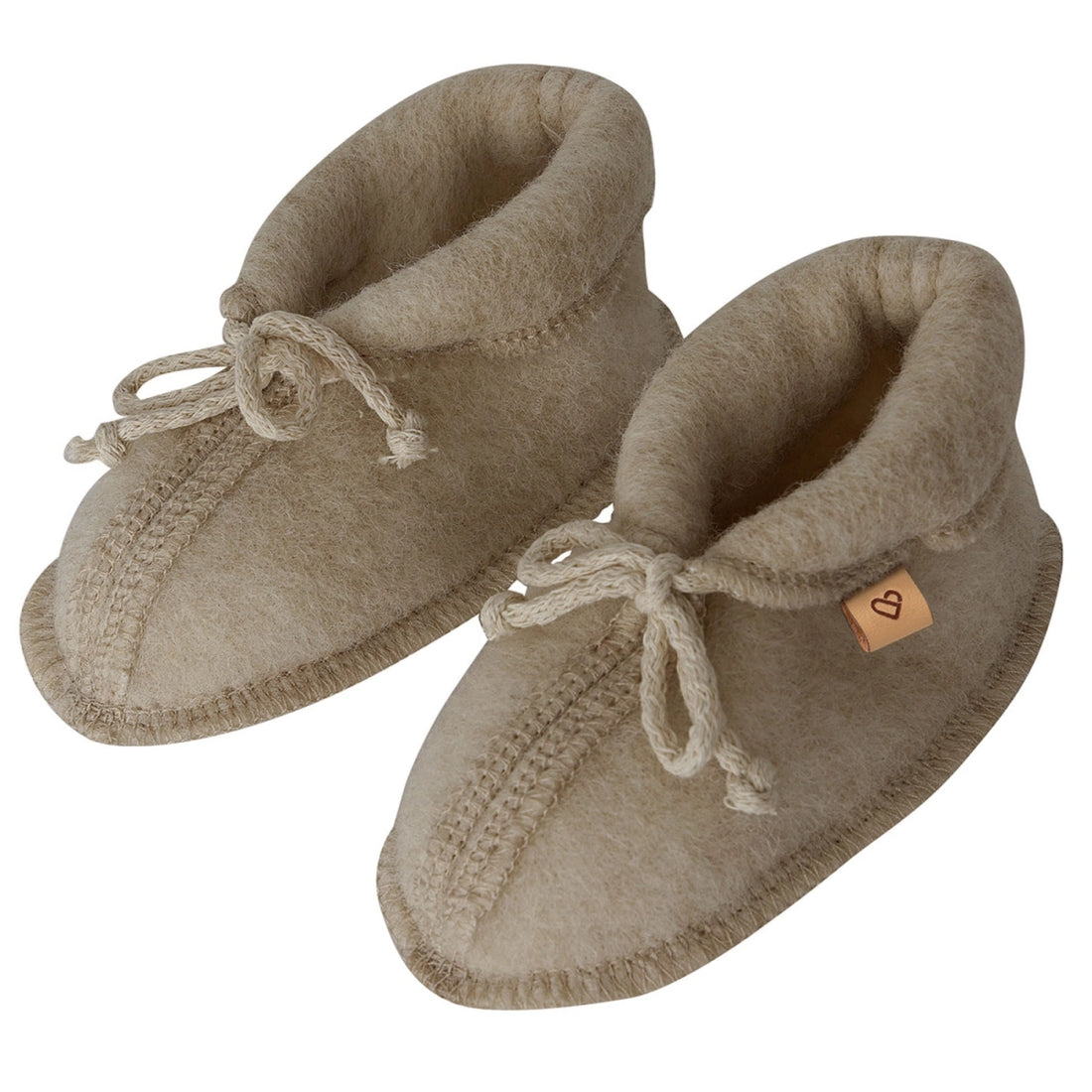 Baby Booties aus Premium-Schafwolle braun
