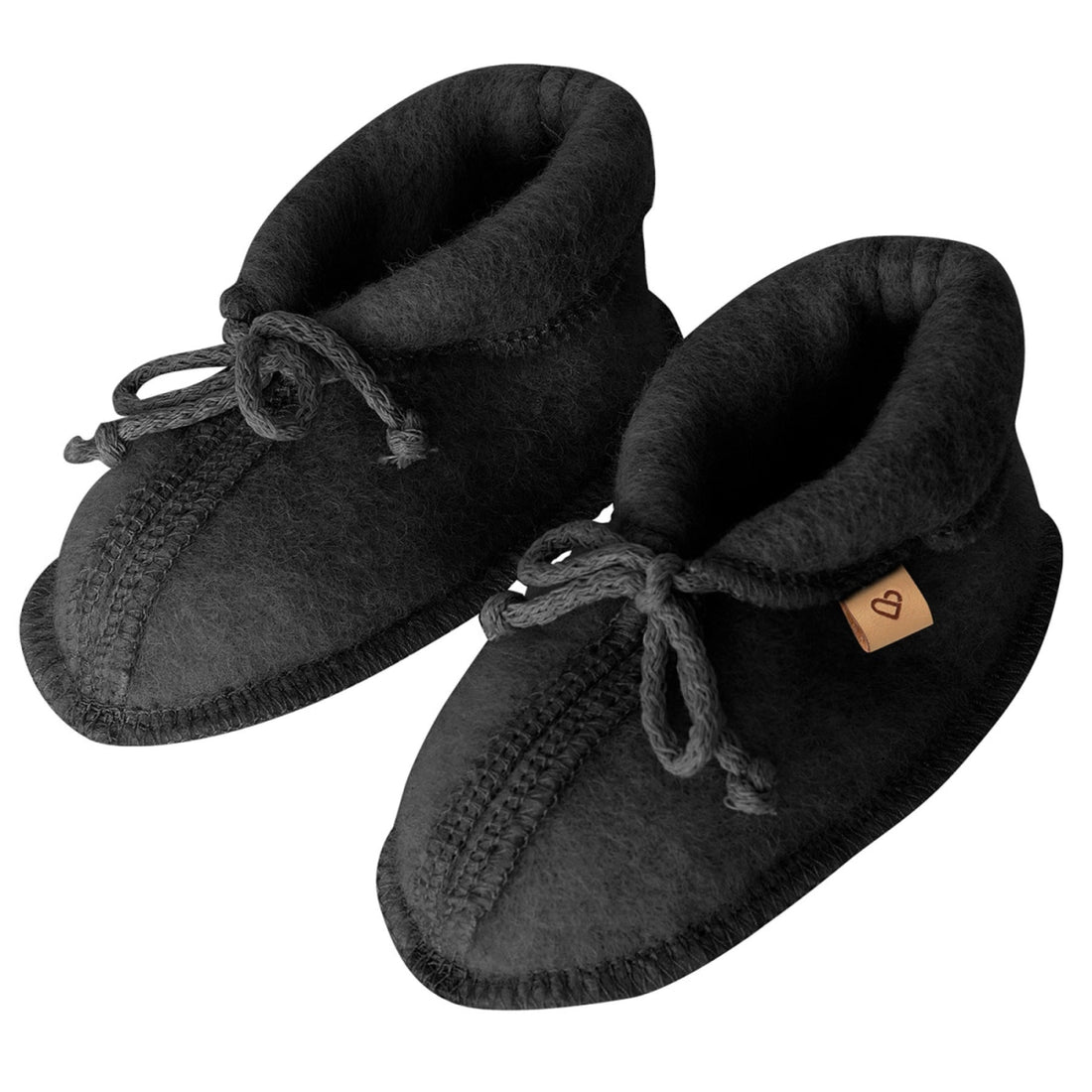 Baby Booties aus Premium-Schafwolle graphite