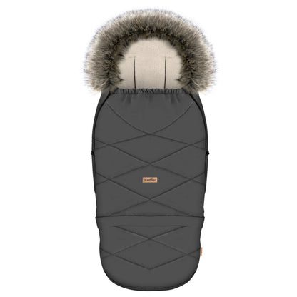 Fußsack GrowUP Aspen anthrazit mit PREMIUM-Schafwolle - mitwachsend