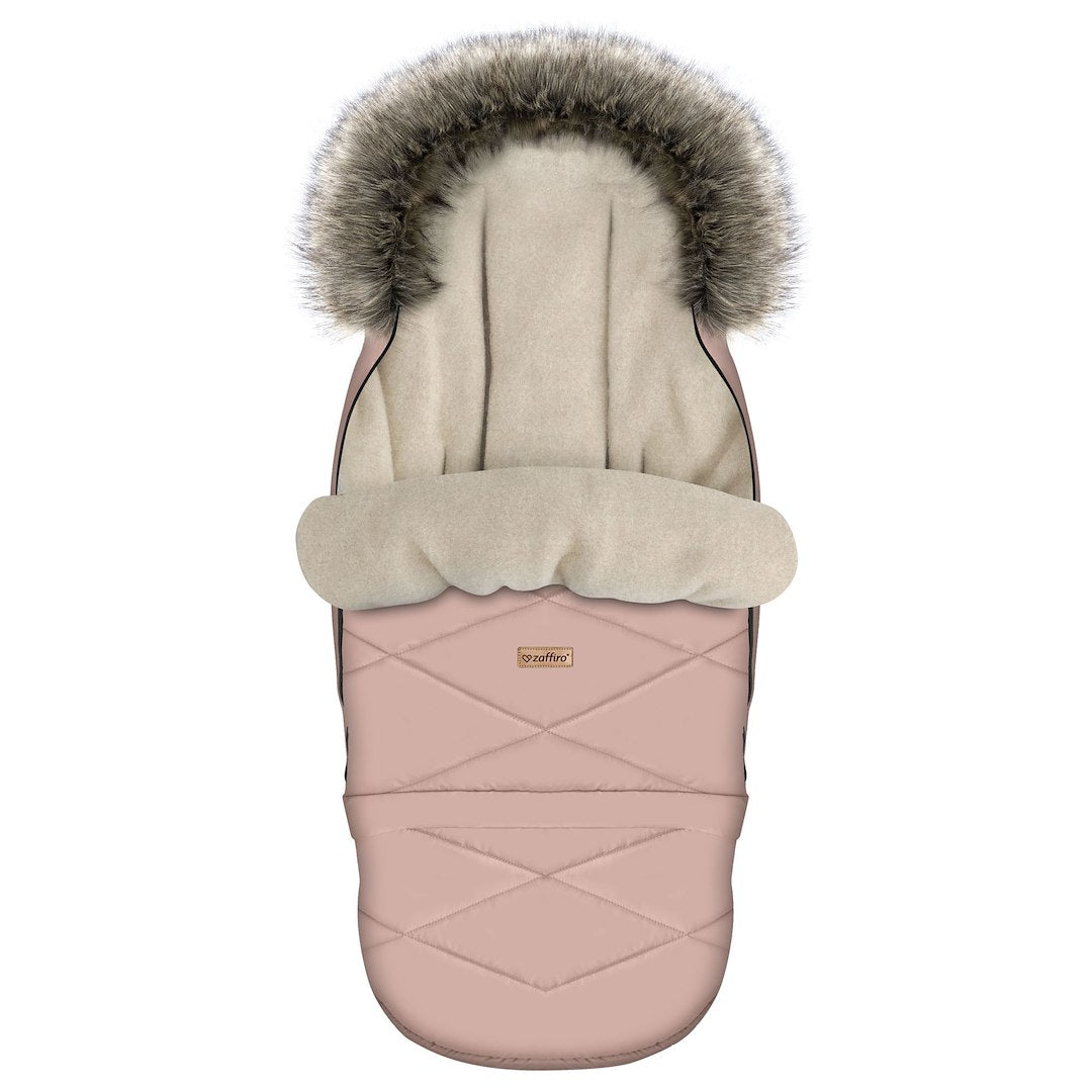 Zaffiro Fußsack GrowUP Aspen rosa mit PREMIUM-Schafwolle - mitwachsend