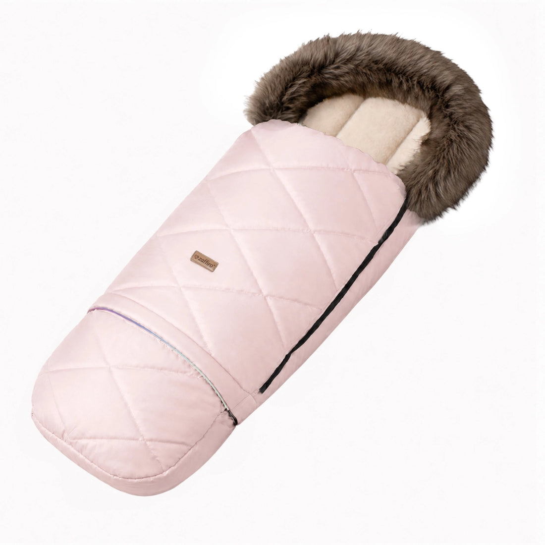 Zaffiro Fußsack GrowUP Aspen rosa mit PREMIUM-Schafwolle - mitwachsend