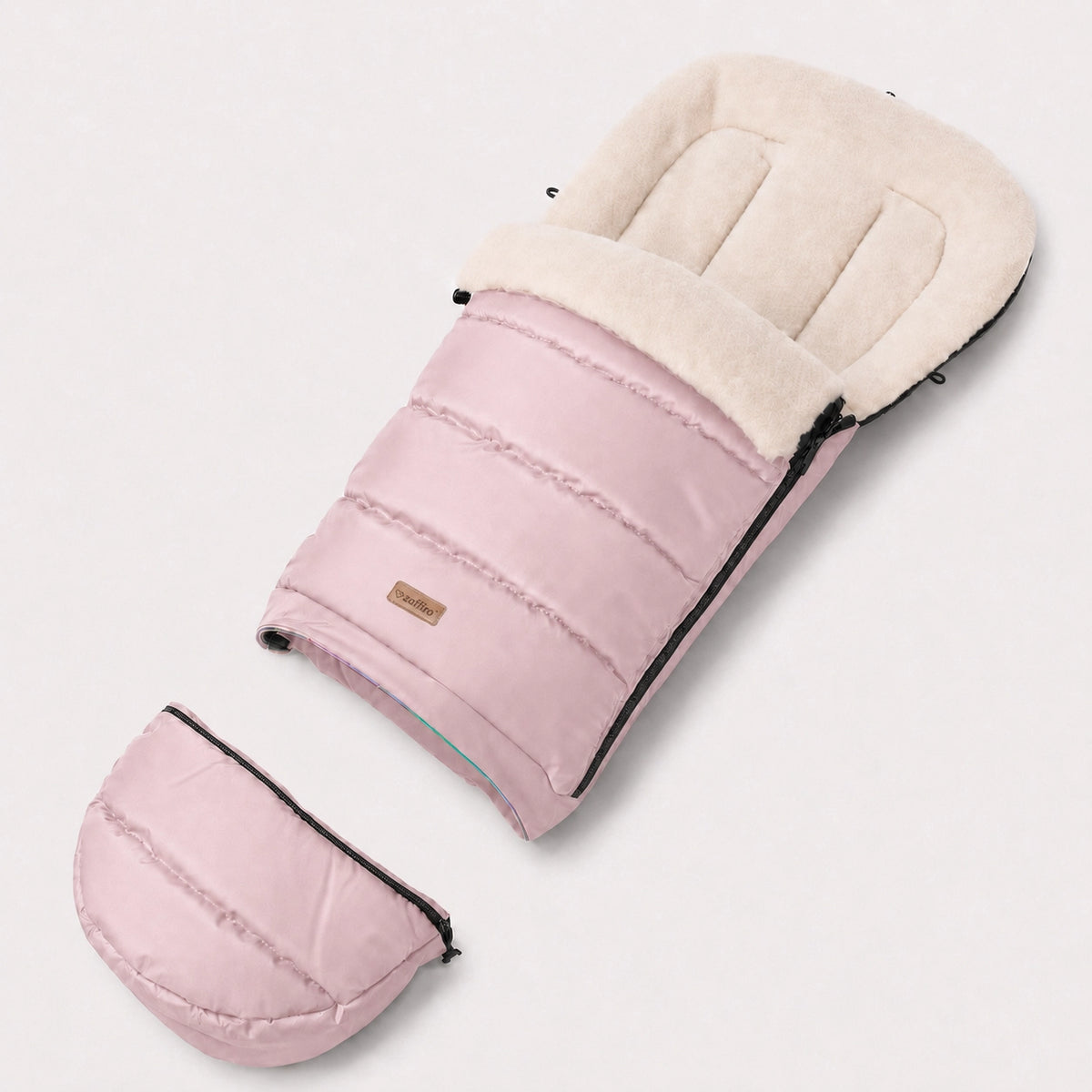 Zaffiro Fußsack iGrow Aspen rosa mit PREMIUM-Schafwolle - mitwachsend