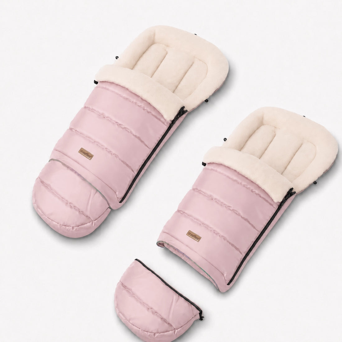Zaffiro Fußsack iGrow Aspen rosa mit PREMIUM-Schafwolle - mitwachsend
