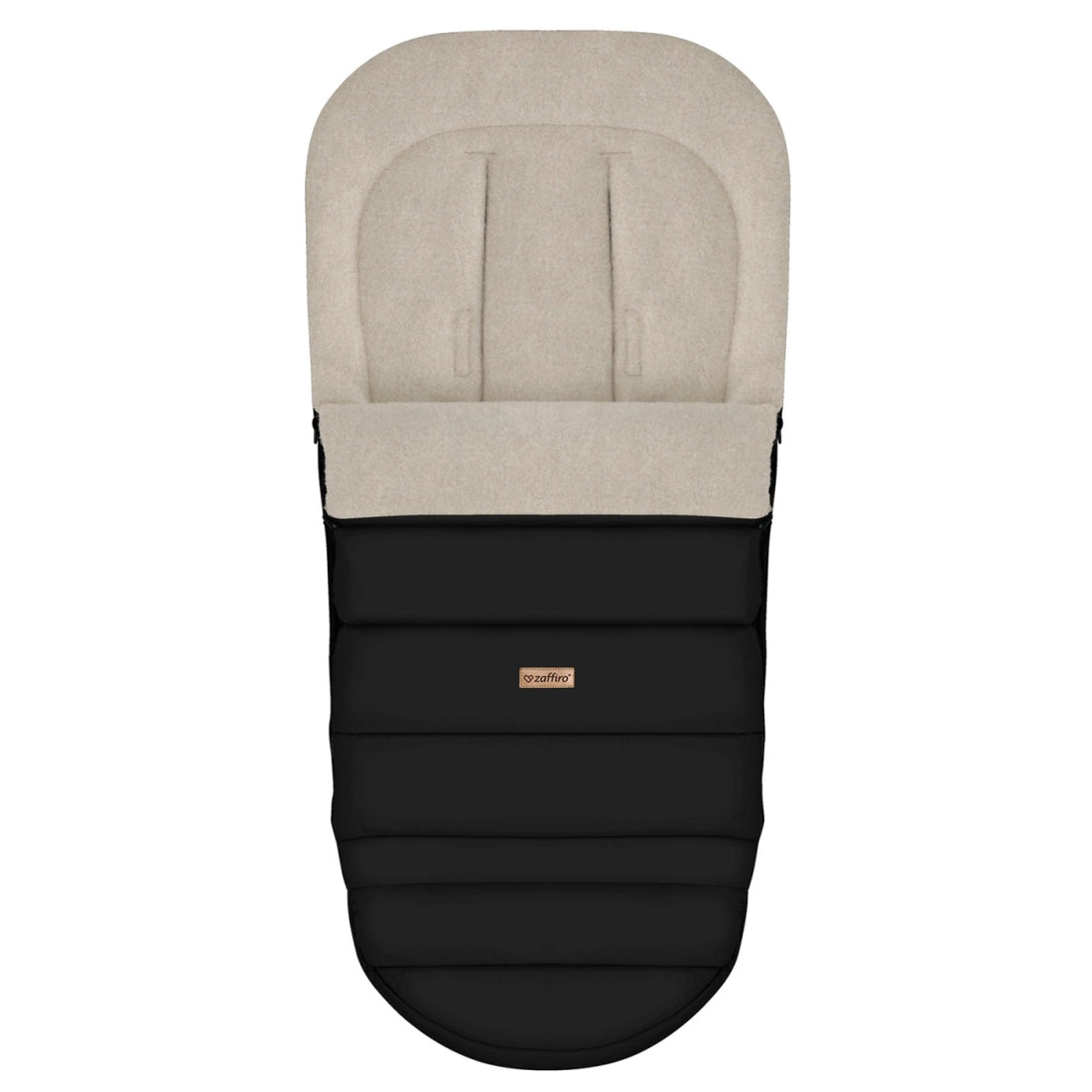 Zaffiro Fußsack iGrow Aspen schwarz mit Premium Schafwolle