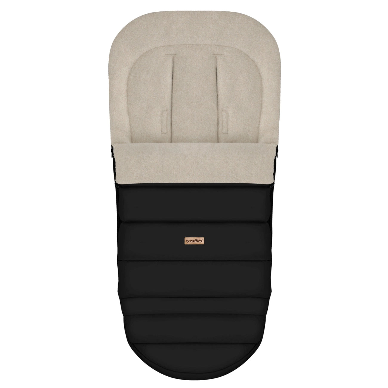 Zaffiro Fußsack iGrow Aspen schwarz mit Premium Schafwolle