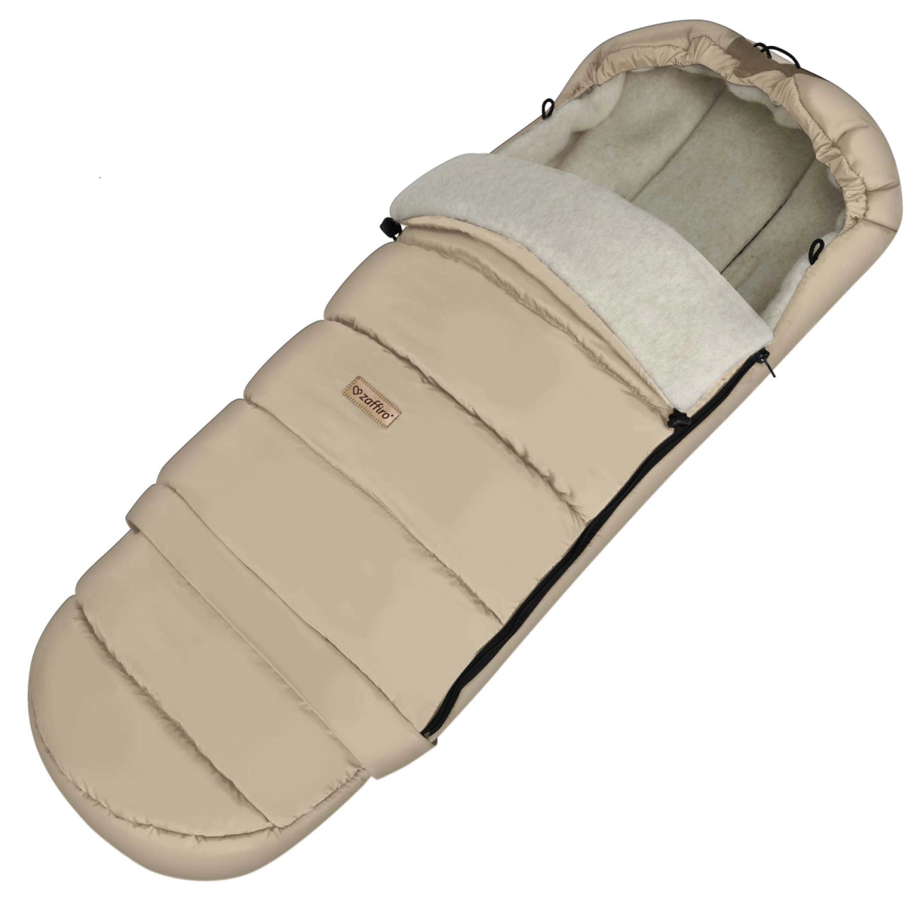 Fußsack iGrow Aspen vanilla mit PREMIUM-Schafwolle - mitwachsend