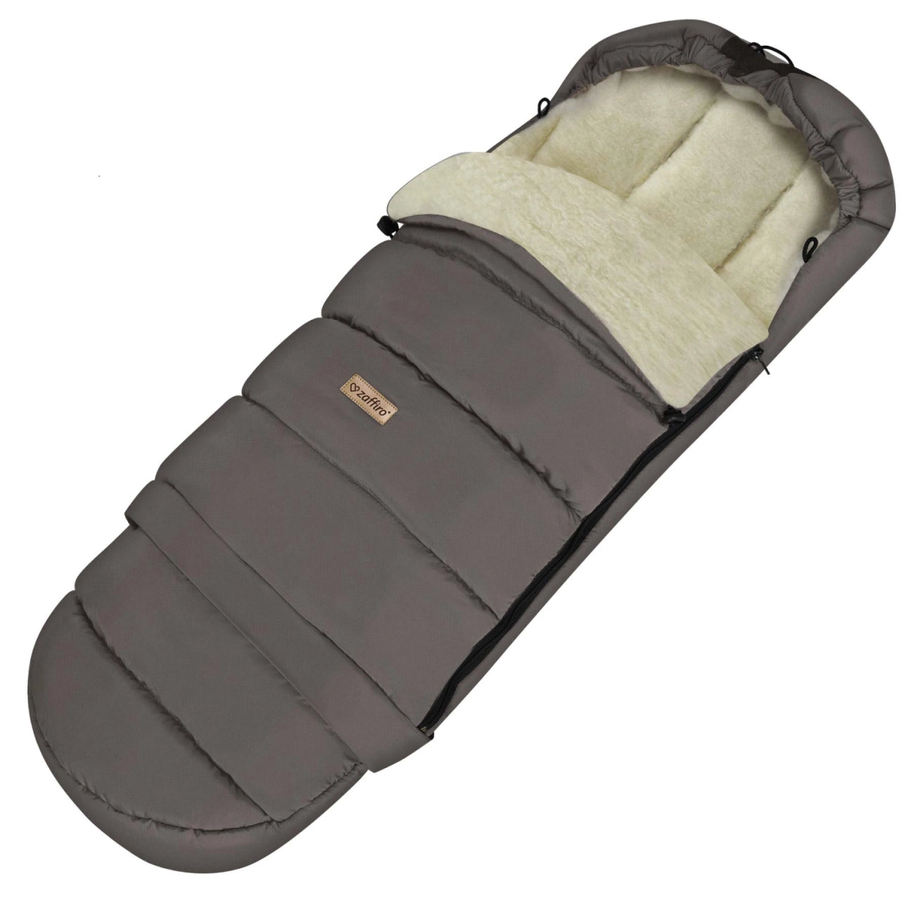 Fußsack iGrow Nordico taupe BASIC-Schafwolle - mitwachsend