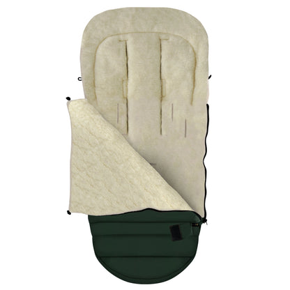 Zaffiro Fußsack iGrow Nordico bottle green offen
