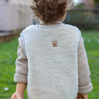 Weste aus Premium-Schafwolle beige