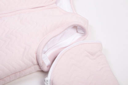 Baby Winterschlafsack in rosa mit abnehmbaren Ärmeln  - Poetree Kids bei harmony ambiente
