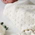 Gestrickte Bambusdecke vanille gestrickt Cotton& sweets Babyshower Geschenk - harmony ambiente